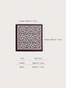 1pc Minimalist Printed 70cm Small Square Bandana, Versatile For Women As Waistband, Hair Head Scarf, Neckerchief, Fashion Accessory