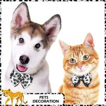 狗爪有线丝带白色黑色骨丝带 2 卷农舍工艺包装丝带装饰丝带适用于 DIY 工艺品宠物主题派对装饰插花 - 彩色 - 查看 8