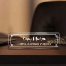 Custom Engraved Acrylic Name Plate For Desk,-37styles,Desk Name Plate Personalized, Office Desk Decor For Women Men, Acrylic Desk Accessories, Office Gifts For Boss, Employee Appreciation Gifts,Ideal For Boss, Teacher, Coworker Appreciation Gifts,Personalized Office Decor, Ideal Gift For Bosses, Teachers, Lawyers, Doctors & Colleagues - Perfect For Housewarming, Christmas, Thanksgiving, Personalized Gifts, Holiday Gifts - Multicolor - View 16