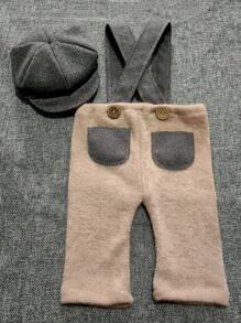 Ubrania do fotografii noworodkowej Rekwizyty do zdjęć dziecięcych Kostiumy dla niemowląt Stroje dla niemowląt na sesję zdjęciową Baby Shower Dekoracje dla rodziny Prezenty Baby Shower Prezenty wielkanocne Rzeczy dla dziewczynek/chłopców