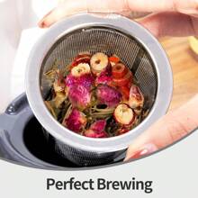 Teapot Ceramic Tea Infuser With Infuser And Lid Large Capacity Ceramic Tea Pot Suitable For Brewing Herbal And Loose Leaf Teas (Gray) - 1 - View 6