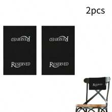 4pcs Reserved Chair Signs Church Pew Reserved Sign Reserved Seating Placeholder With Printed Words For Weddings Parties Celebrations Receptions Church Or Event(Black 4pcs) - Multicolor - View 10