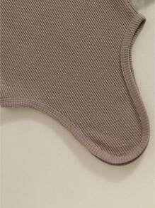 Newborn Baby Bodysuits - Brown - View 5