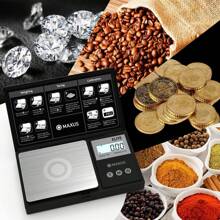 Precision Pocket Scale 500g X 0.01g, Digital Gram Scale With Tray, Small Food Scale, Jewelry Scale, Ounces Grains Scale With Backlit LCD - Black - View 4