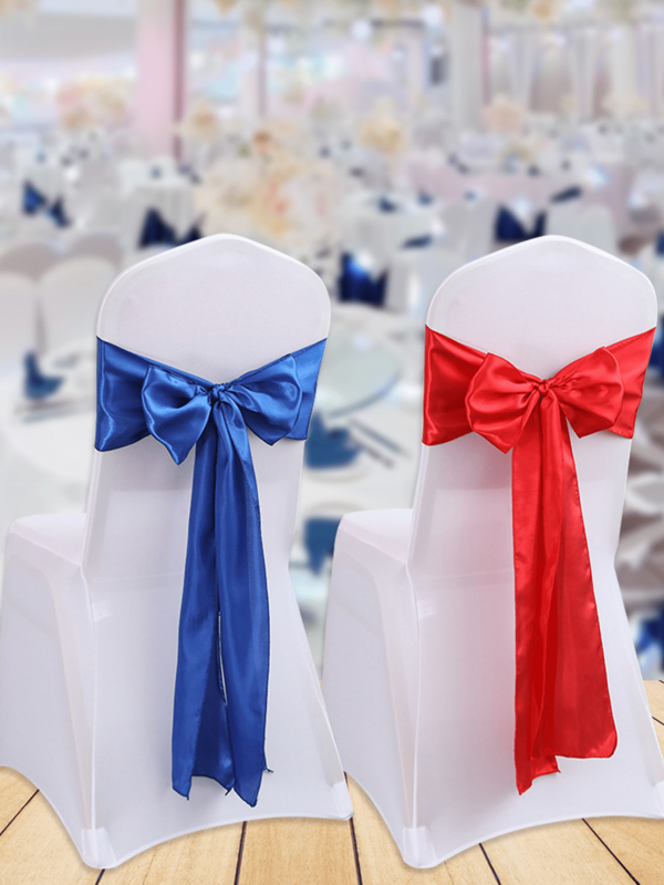 1 Stück Hochzeit/Party Stuhlbezug mit Schleife & Schärpe Dekoration