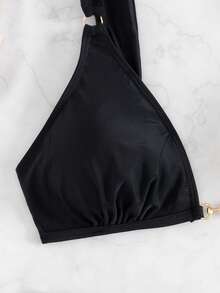 2pcs Women's New European And American Style Bikini Set, For Summer Beach Vacation