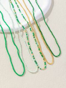 5pcs Bohemian Style Beach Body Chain - Green - View 2