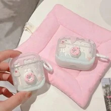 可爱甜甜圈冰淇淋图案 TPU 保护壳，兼容苹果 1/2/3/Pro - 防刮擦、防摔保护套，保护手机壳 - 甜甜圈耳機套 - 查看 2