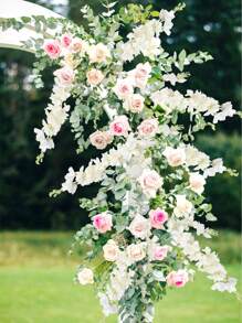 2 Pcs Delphinium Fake Flowers Wedding Bouquet Blossoms Flowers Stems Silk Garden Larkspur Plant Spray Long Stem Flower For Vase Floral Arrangement Table Centerpiece Decor Flower - trắng - Xem 7
