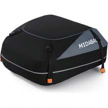 Bolsa de carga impermeable para techo de coche, 566 litros, portaequipajes de techo de coche con cierres recubiertos, incluye alfombrilla antideslizante, para coches con o sin portaequipajes - 15 pies cúbicos - Ver 1