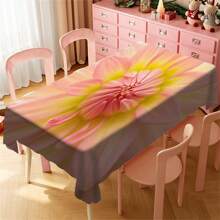 1 Pc Polyester Printed Rectangle Tablecloth, Waterproof, Washable And Reusable Tablecloth Suitable For Outdoor Tables, Picnics, Camping, Dining Tables, Coffee Tables, Desks And Vanities - Ideal Choice For Parties And Holidays - Multicolor - View 59