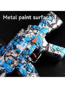 DECORAÇAO CARNAVAL AK47 M416 Blaster de Gel Elétrico - Superfície Metálica, Blaster de Disparo Automático de Munição, Adequado para Atividades ao Ar Livre e Jogos de Time de Tiro, Longo Alcance de Tiro, Brinquedo de Jogo ao Ar Livre, Acompanha Óculos de Proteção (Não Inclui Bolinhas de Gel)