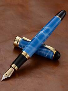 [Customized] Laser Engraved Pen Holder, 1pc Elegant Customized Fountain Pen With 0.5mm Fine Nib, High-Quality Electroplated Craftsmanship, Smooth Writing Experience, Refillable Ink Cartridge, Includes 30pcs 2.6mm Ink Cartridges, Great Daily Writing/Calligraphy Gift For Coworkers, Family, Back To School, Valentine's Day, Christmas, Father's Day, Teacher's Day, Thanksgiving, Christmas, Mother's Day, Birthday, Personalized Gifts - Multicolor - View 9