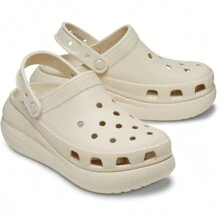 Crocs Classic Crush Clog U - 2Y2 - Bone White - View 2