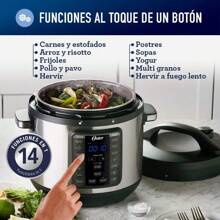 Oster® Multi-Olla Rápida XL 7.5 L y 14 Funciones CKSTPCEC8801