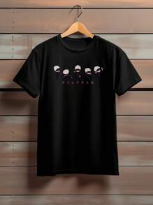 Men T-Shirts - 黑色 - 查看 1