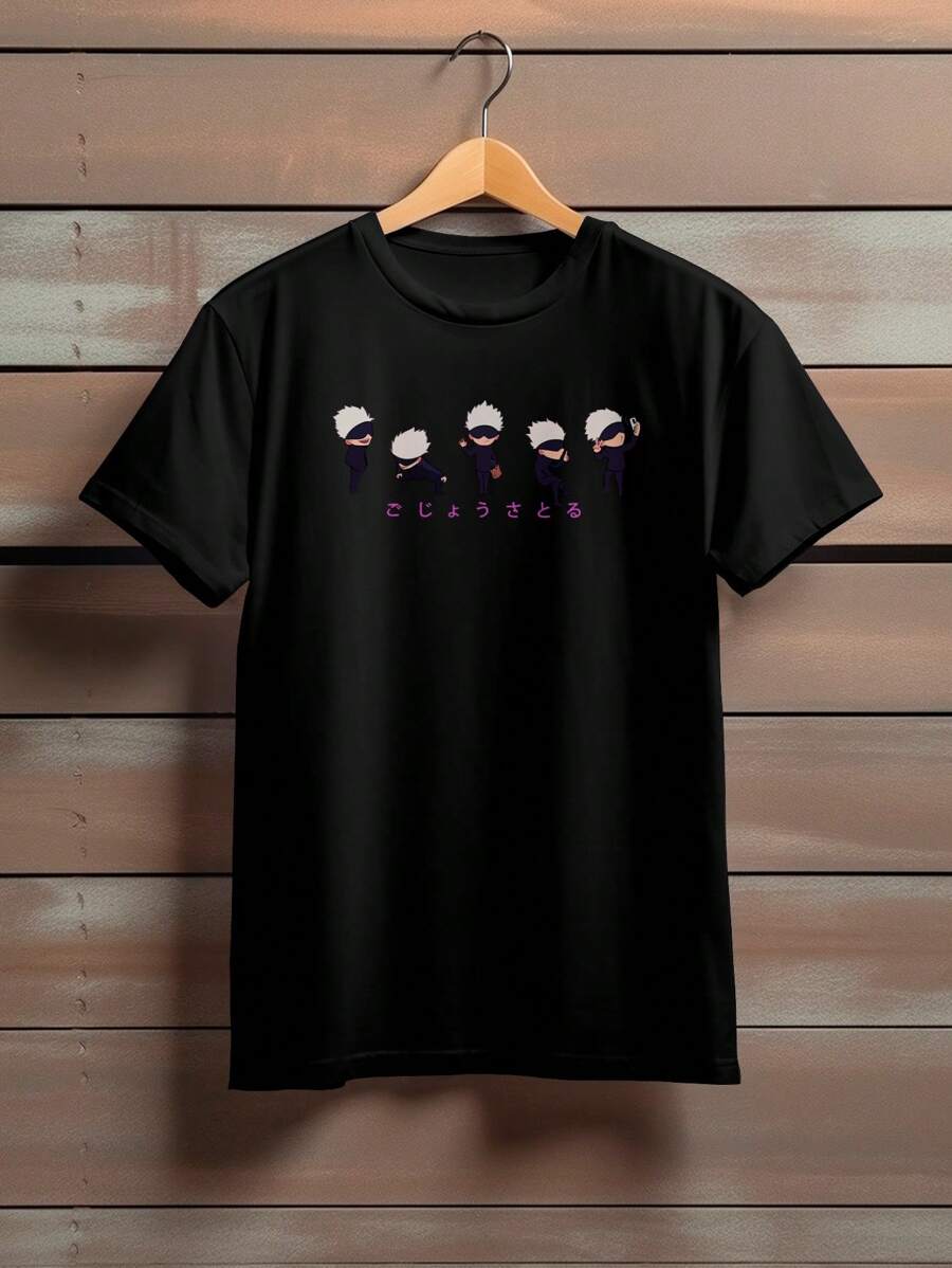 Men T-Shirts - 黑色 - 查看 1