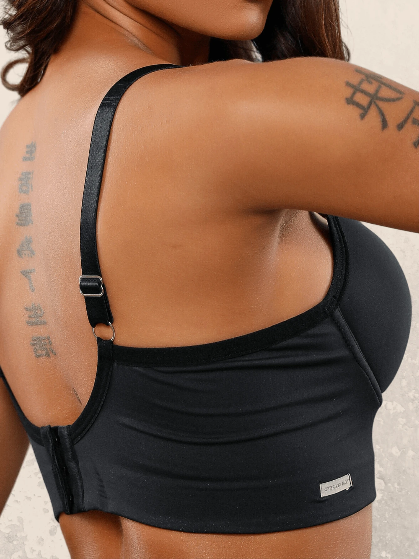 Slim Cropped Bra Reinforced Premium Cup Underwire Wide Adjustable Straps Wide Side Shaper Daily Comfort Women's Intimate Fashion Slim Model Lingerie Girl Resistant - Đen và trắng - Xem 1