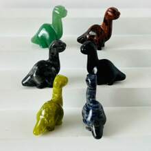 1pc 4cm Natural Crystal Stone Dinosaur Carving Decor, Crystal Dinosaur Home Decoration. Crystal Gift