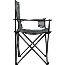 Sillas Plegables para Camping Playa y Pesca - Silla Portatil de Lona Impermeable Set 4 Sillas Negro - Gris - Ver 8