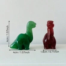 1pc 4cm Natural Crystal Stone Dinosaur Carving Decor, Crystal Dinosaur Home Decoration. Crystal Gift