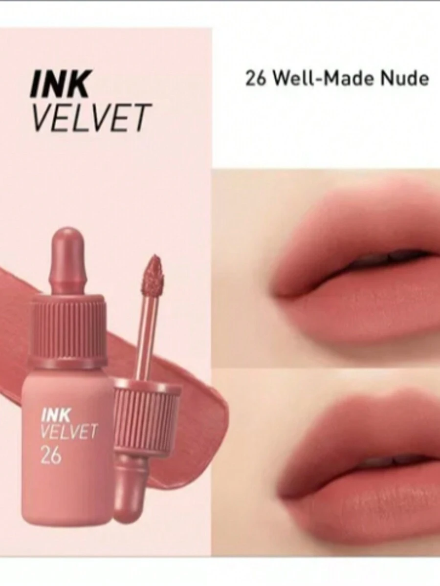 Lápiz labial Peripera Velvet tono Well-made nude, perfecto para regalo - POV - Ver 1