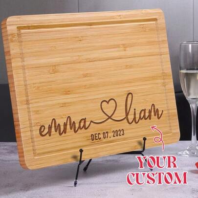Custom Engraved Cutting Boards , Engagement Gifts, Mom Gifts, Wedding Gifts For Newlyweds, Housewarming Gifts, Friends' Gifts For Couples, Kitchen Gifts, Women's Gifts,Multi-Functional,Durable,Ornamental,Reusable,Exquisite,Stylish,High-Quality,Colorful,Modern,Custom,Personalized,Unique,Ideal Gifts For Him,Ideal Gifts For Her,Home Decor,Home Decor