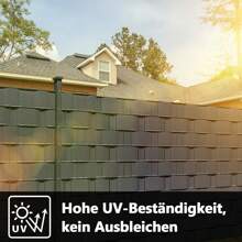 Cecaylie 35m/50m/70m PVC Shade Rungs Anthracite/Grey/Green, Fence Foil 450g/M², Wire Mesh Fence With Fastening Clips, Garden Windbreak Fence, Garden Tools, Garden Tools For The Garden - 35m Dark Gray - View 3