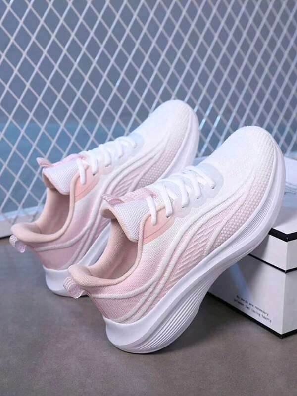 Zapatillas huecas de malla 3D paramuier, calzado casua transpirable a la moda,zapatillasdeportivas con cordones de colo!sólido, aptopara uso diario y deportivo,Zapatillas cómodas,transpirablesy de malla suave para mujeres,zapatos deportivos casuales antideslizantes para viajes deprimavera y otoño