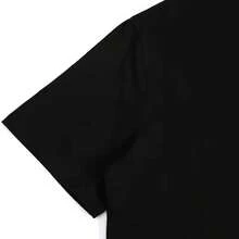 Pineapple Printed Crew Neck T-Shirt, Casual Short Sleeve Tops Spring Summer, Women - 黑色 - 查看 4