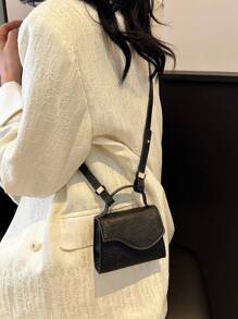 小图案设计手提包化妆包 - 黑色 - 查看 1