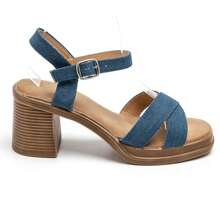 Women's Heeled Sandals Stylish Sandals Summer Sandals For Women - JEANS - View 2
