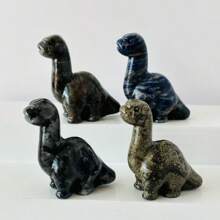 1pc 4cm Natural Crystal Stone Dinosaur Carving Decor, Crystal Dinosaur Home Decoration. Crystal Gift