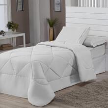4 Piece Kit Double-Sided Single Duvet + 2 Piece Sheet Set - White - View 1