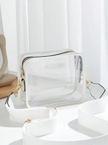 Fashion Transparent Crossbody Bag, Security Friendly, Suitable For Concerts, Adjustable Shoulder Strap, Made Of PVC Transparent Material And PU Leather, Stadium Approved 12*12*37 Clear Transparent Purse Bag For Concerts Sports Events Festivals - Multicolor - View 16