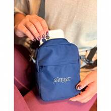 Shoulder 01- SINNER - Stilo Club Academia Trabalho Escolar Faculdade Viagem Masculino Feminino - Azul - Visão 3