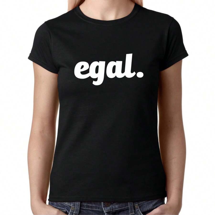 EGAL Sprüche Spruch Parodie Satire Comedy Spaß Party Geschenk Fun Damen T-Shirt - Black - View 1