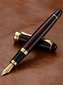 [Customized] Laser Engraved Pen Holder, 1pc Elegant Customized Fountain Pen With 0.5mm Fine Nib, High-Quality Electroplated Craftsmanship, Smooth Writing Experience, Refillable Ink Cartridge, Includes 30pcs 2.6mm Ink Cartridges, Great Daily Writing/Calligraphy Gift For Coworkers, Family, Back To School, Valentine's Day, Christmas, Father's Day, Teacher's Day, Thanksgiving, Christmas, Mother's Day, Birthday, Personalized Gifts - Multicolor - View 8