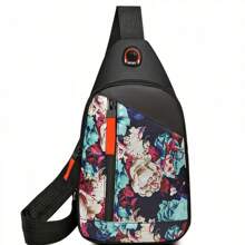 BJ501 Borsa da donna con stampa peonia