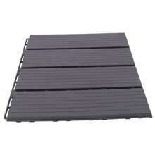 YUNRUX 22 PCS Interlocking Flooring Deck Tiles Garden Decking Déco 30x30cm Plastic Composite Panels For Patio Decks - Xám - Xem 4