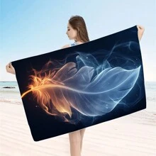 1 件超大孔雀羽毛印花超细纤维沙滩巾 - 快干、不粘、超柔软、亲肤、便携，适合趣味旅行、瑜伽、野餐和泳池派对母亲节鲜花、给妈妈的个性化礼物、最后一分钟的礼物、母亲节创意、母亲节礼物、给妈妈的手工卡片、50 美元以下最佳母亲节礼物夏季、节日 - 彩色 - 查看 2