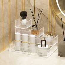 7 件套办公桌抽屉整理盒，矩形塑料储物箱，适用于办公用品、化妆品、橱柜、书架