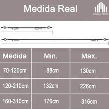Curtain Window Rods - 黑色 - 查看 5