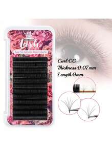 12 Rows MASSCAKU CC Curl 0.05mm 0.07mm 8-20mm&Mix Length Camellia Blooming Eyelashes Extensions Matte Black Professional One Second Automatic Flowering Single Lashes Supplies For Beauty Makeup Uselash Clusters,Eyelash Clusters,Individual Eyelashes,Lashes,Fake Lashes
