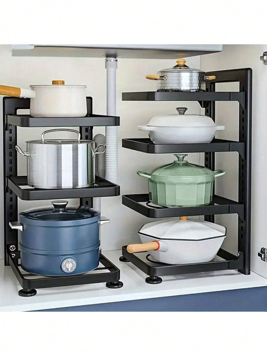 Adjustable Stainless Steel Pot Rack-4-Storey Multi-Storey Kitchen ...
