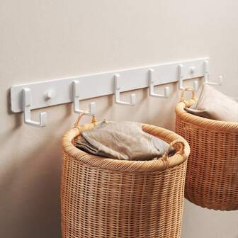 1 件多功能壁挂衣架，壁挂式衣帽钩，壁挂式衣架，无孔挂钩，壁挂式皮带和衣架，适用于悬挂外套、帽子、夹克、衣服和浴室用品，他的评论，挂他的包，衣架，兴趣，关系，墙壁搁板，壁挂式衣架，粘合剂，门钩，墙贴，评论