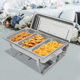 3-Fach-Edelstahl-Backform-Lebensmittel-Wärmer Thermobox-Wärmekoffer