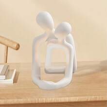 Romantic Couple Statue - Modern Resin Art Decor For Home And Office, Suitable For Living Room, Bedroom And Desk - Ideal Anniversary Or Valentine's Day Gift, Home Decor Sculpture, Completes Room Decoration