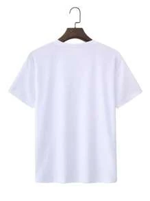 Unisex "Diva Like Dolly, Rebel Like Reba" Graphic 100% Cotton T - Shirt - 白色 - 查看 2