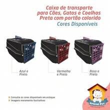 Caixa De Transporte N5 Para Cães Cachorro Gato Pequena Color - Rosa empoeirado - Visão 5